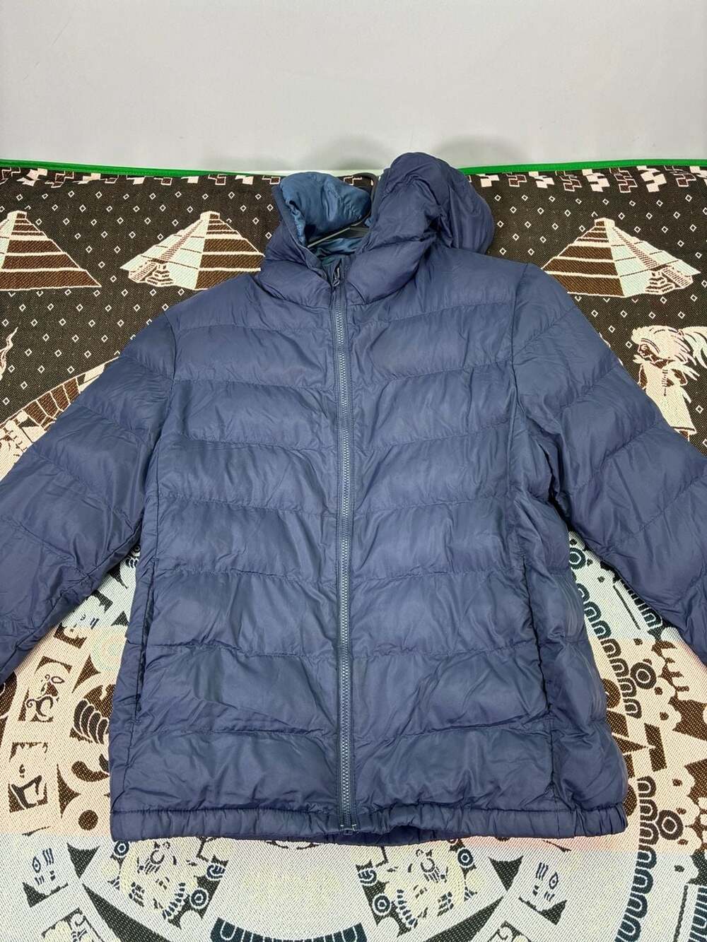 Uniqlo Kids Light Warm Padded Parka Navy Blue Size 150